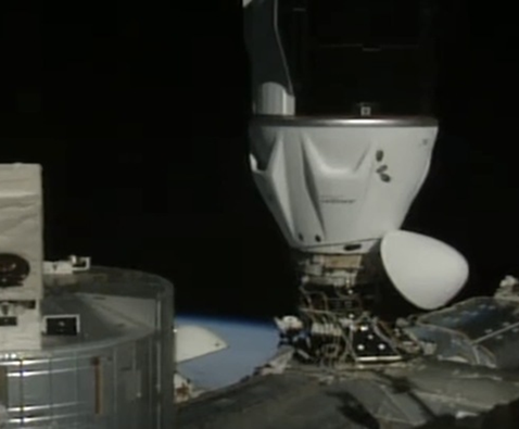 Dragon docked to ISS