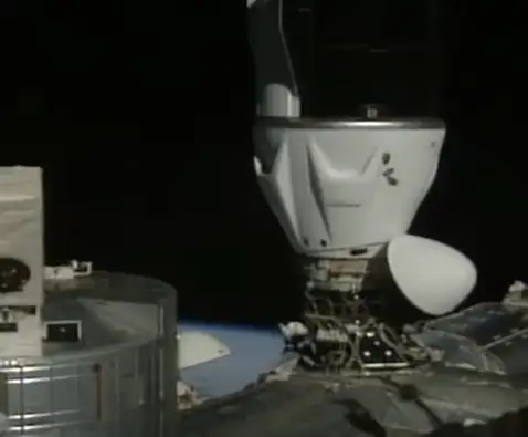 Dragon docked to ISS