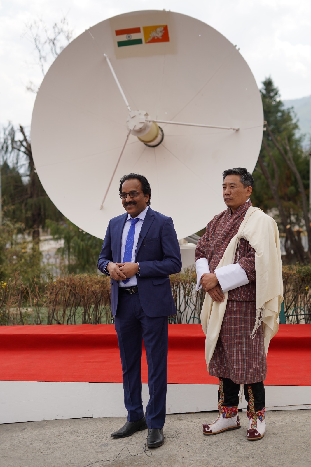 Inauguration of India – Bhutan SAT ground station
