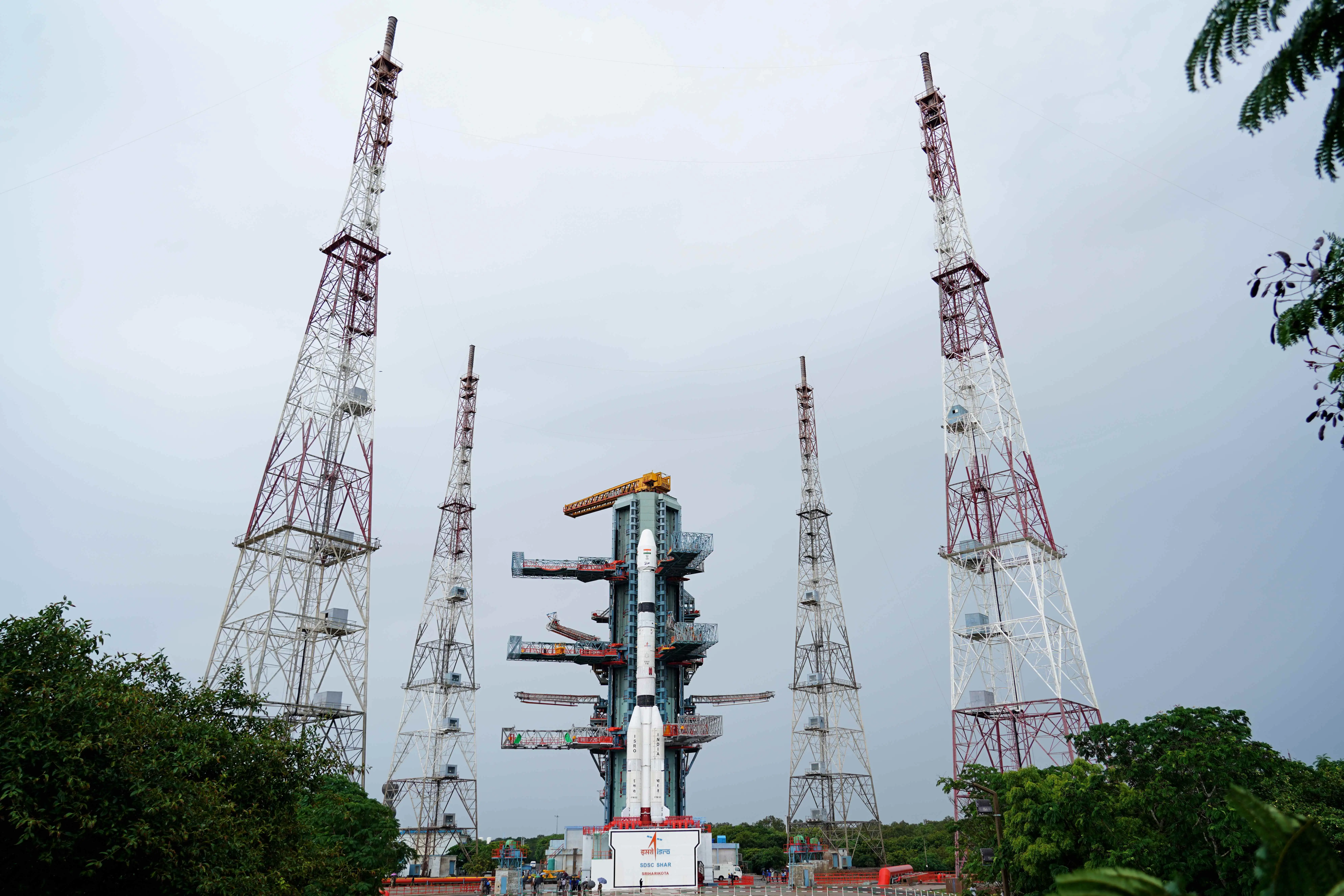 GSLV-F18 on the launch pad