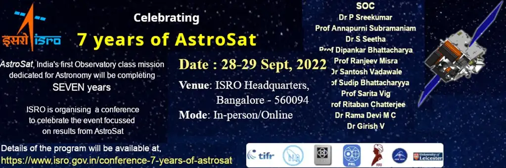 Conference 7 Years of AstroSat Conference 7 Years of AstroSat
