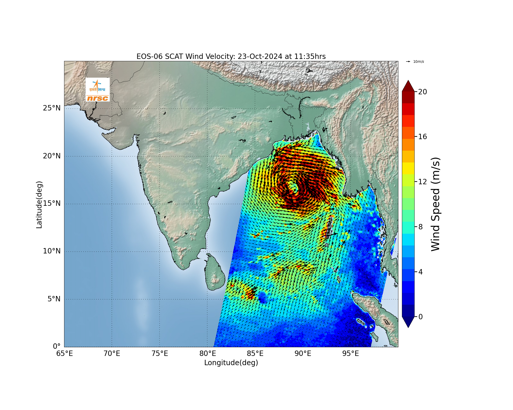 ISRO Satellites track Cyclone DANA