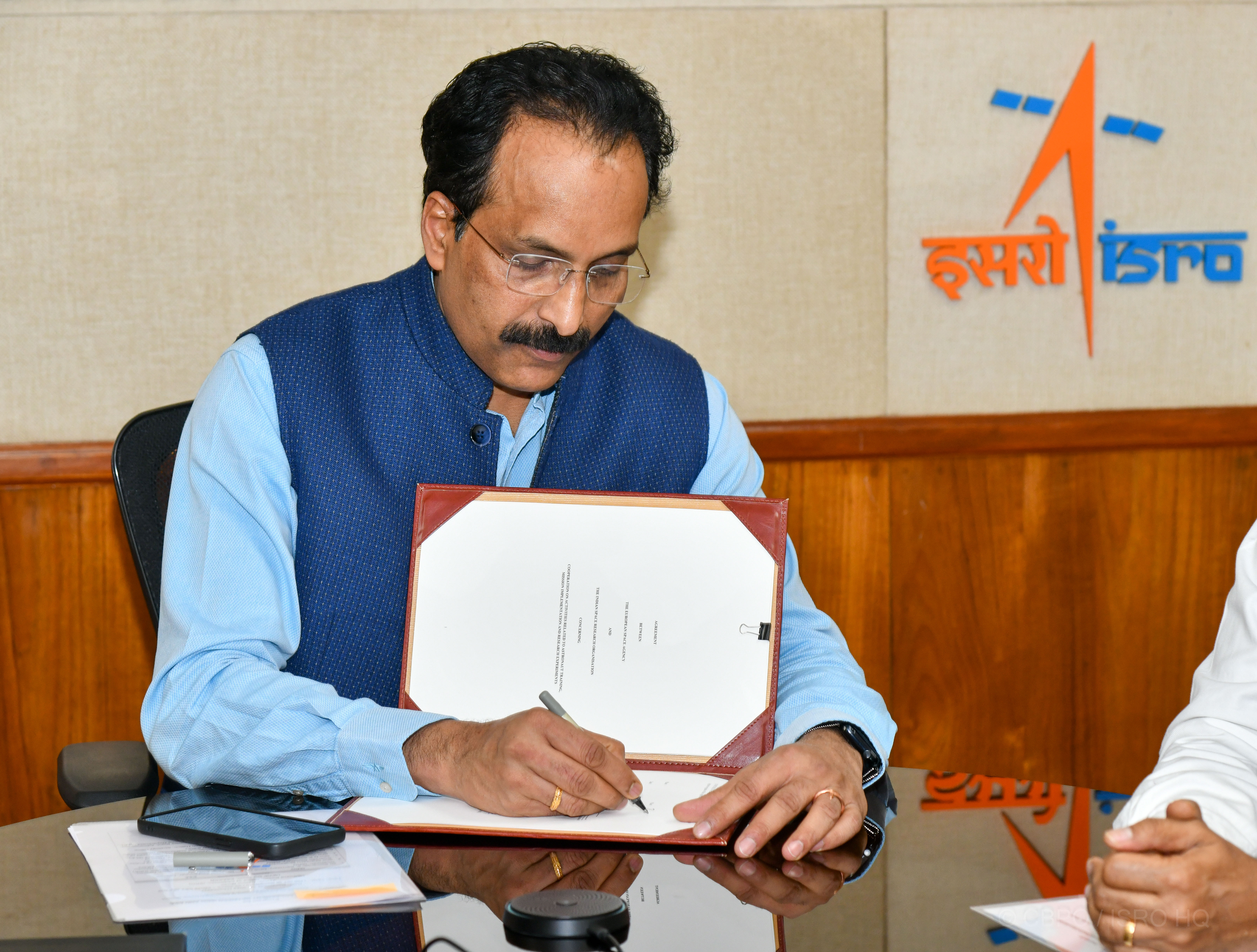ISRO-ESA Agreement for Cooperation on Activities related to Astronaut Training, Mission Implementation and Research Experiments