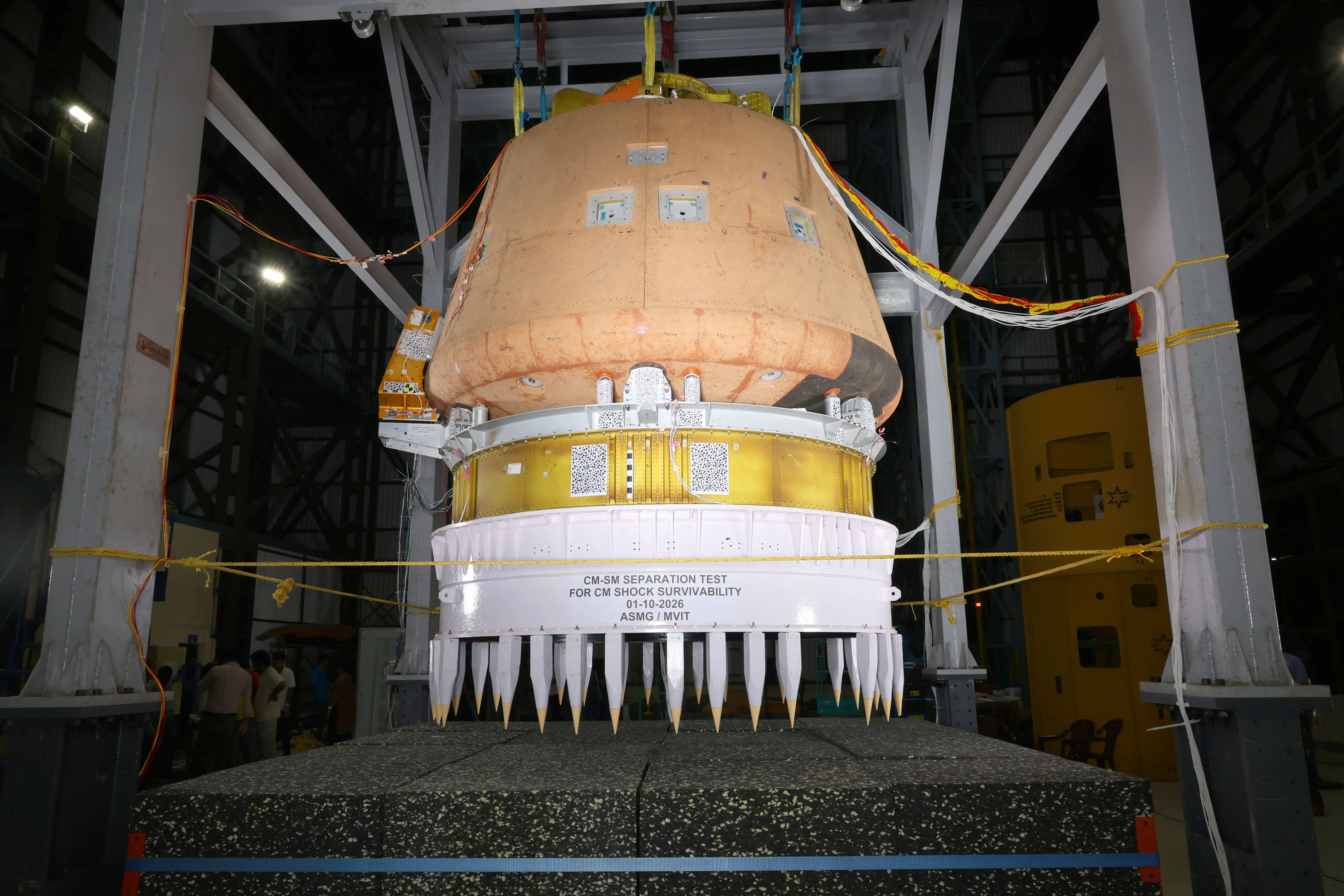 CM-SM Separation test setup – before & after the test