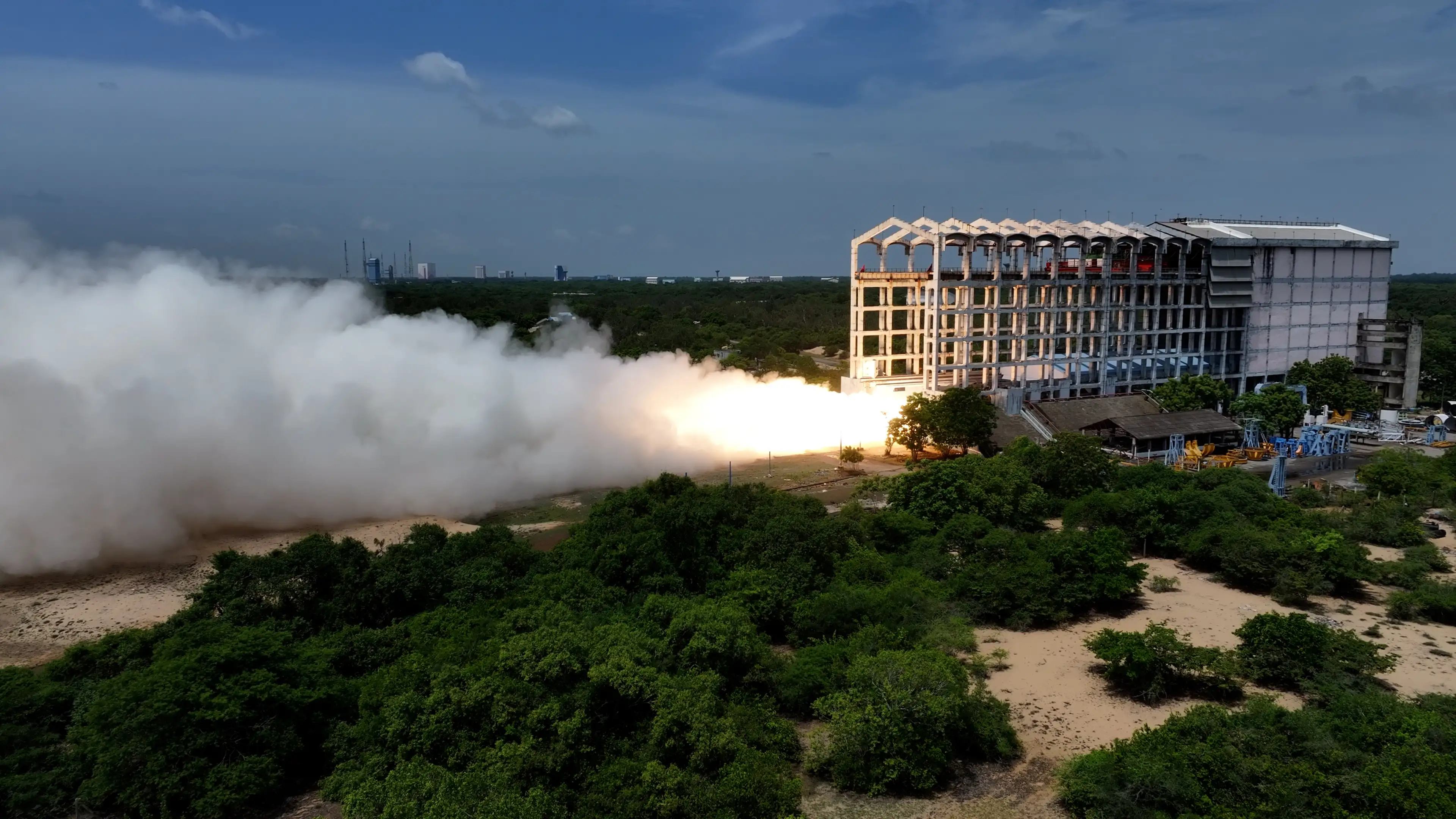 ISRO tests an improved version of the first stage of Small Satellite Launch vehicle (SSLV)