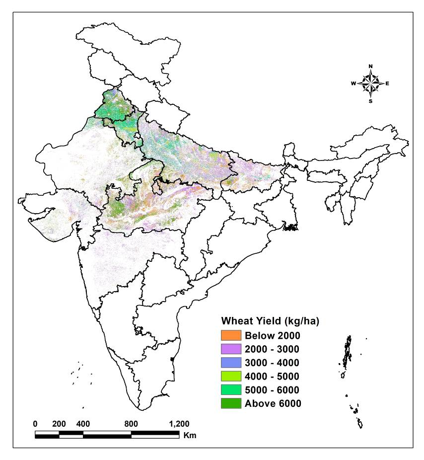 Wheat Crop Area and Production Estimation in India: A Pilot on Framework Development