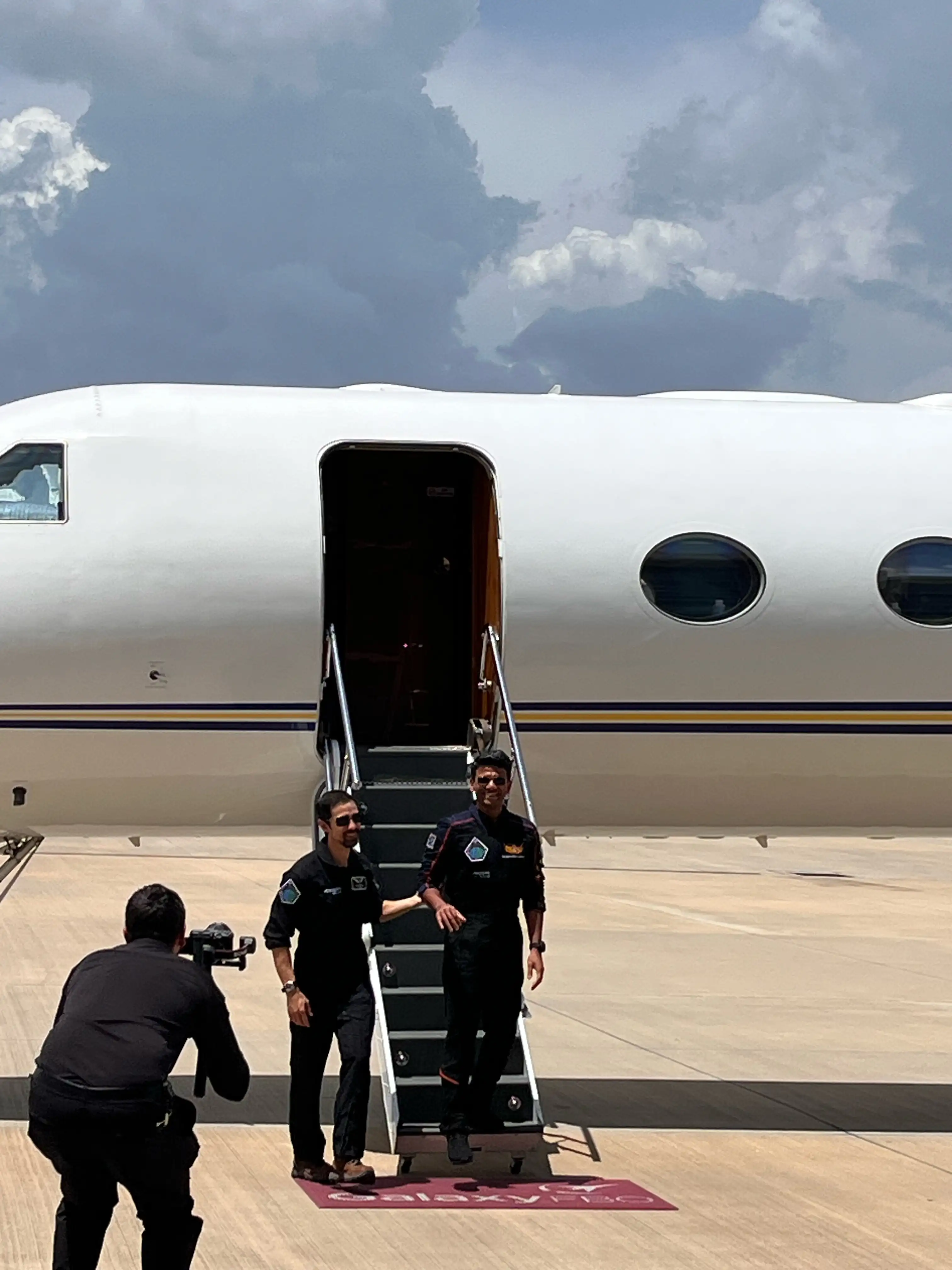 Arrival of Gaganyatri Shukla at Houston