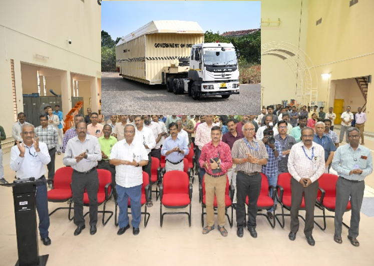 Secretary, DOS / Chairman, ISRO flagging off the L110 stage to Sriharikota