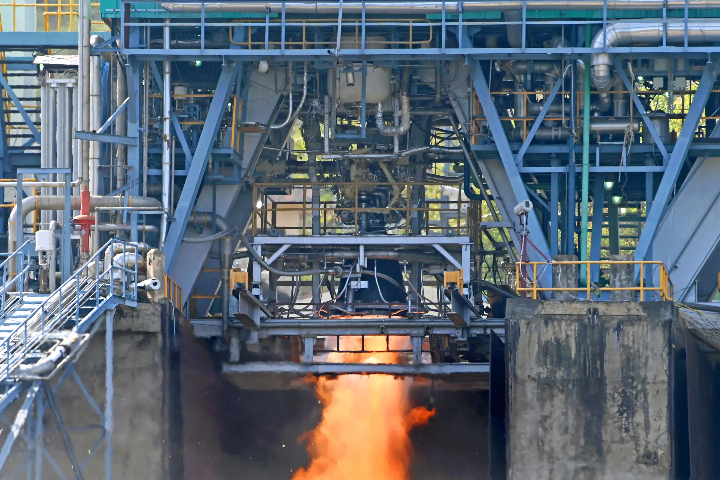 ISRO conducts sea level test of cryogenic engine at 22 tonne thrust level with full area nozzle