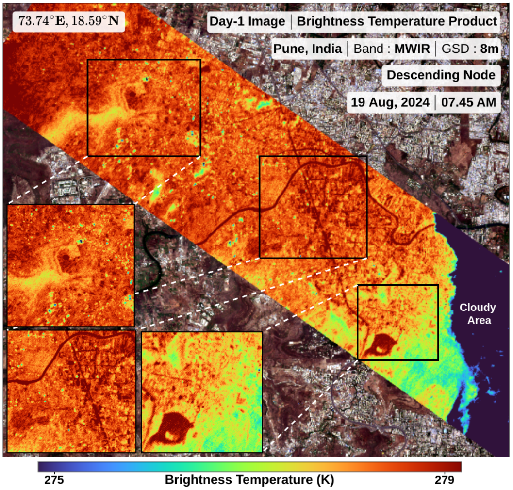 EOIR Payload on EOS-08 Begins Operations, Offering excellent Thermal Imaging Capabilities