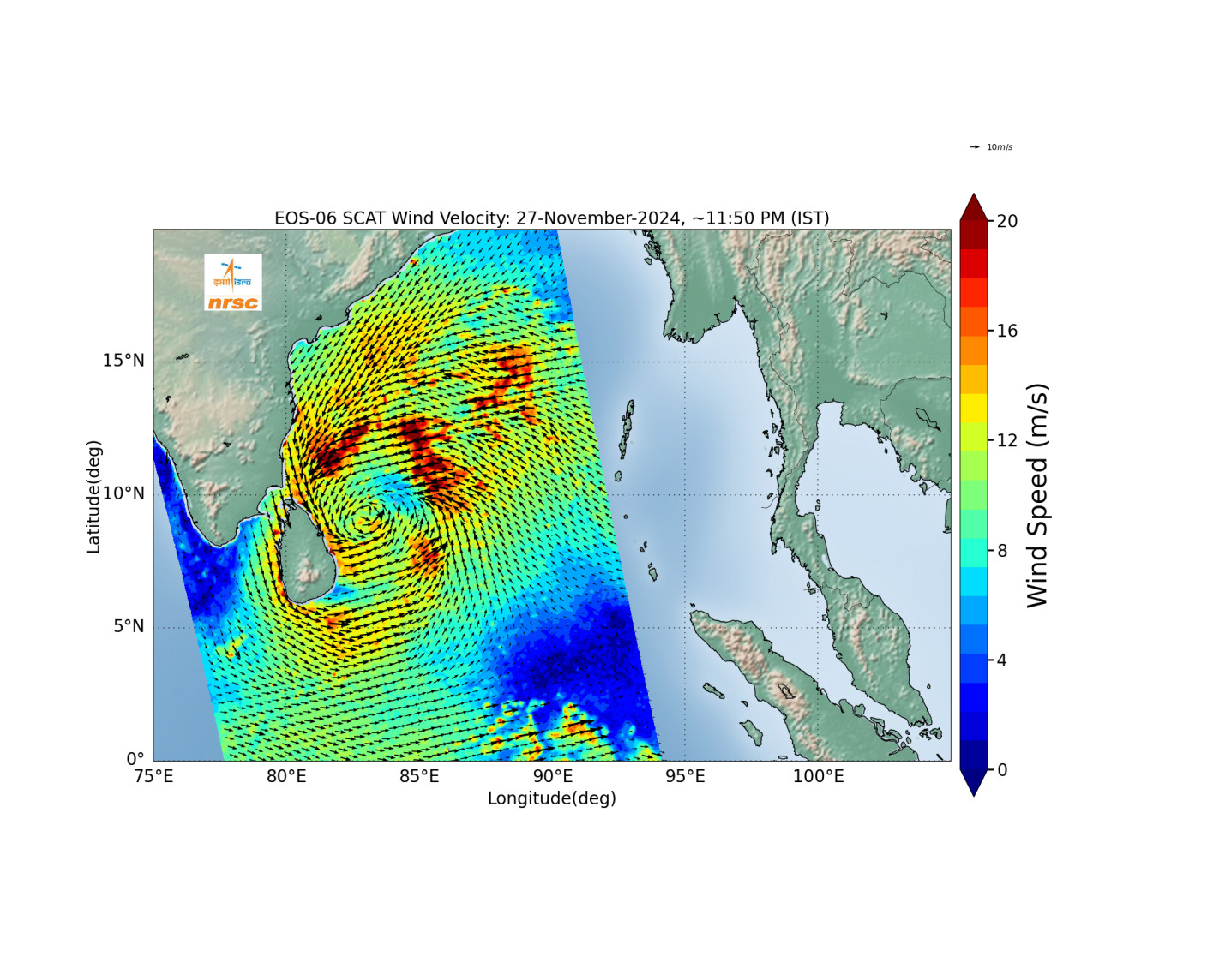 Satellite Observation of Deep Depression over Southwest Bay of Bengal