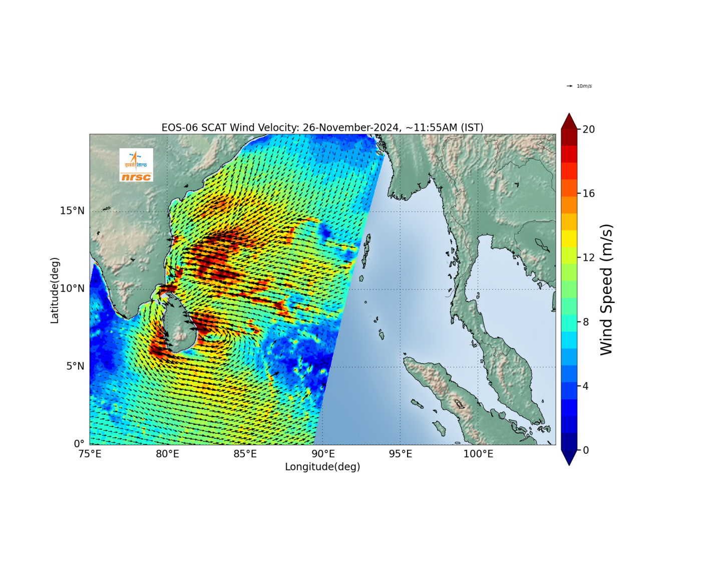 Satellite Observation of Deep Depression over Southwest Bay of Bengal