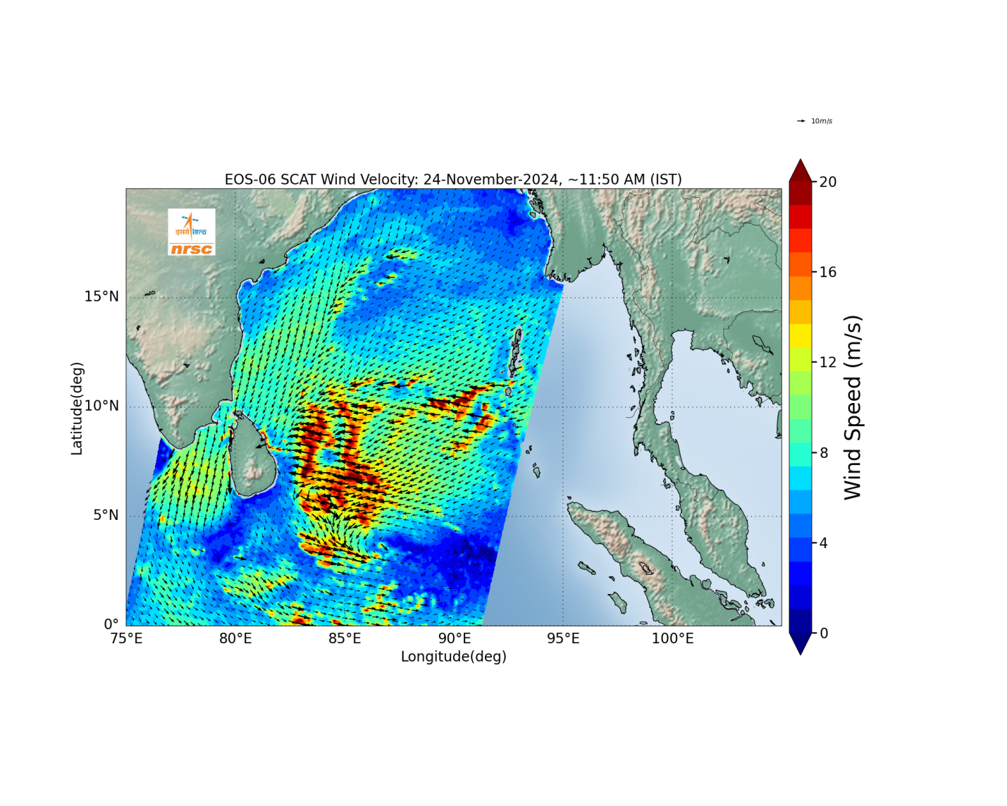 Satellite Observation of Deep Depression over Southwest Bay of Bengal