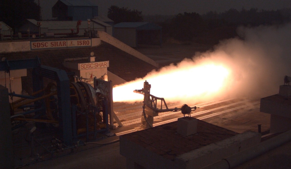 SS3 Motor Static Firing at Test Bed