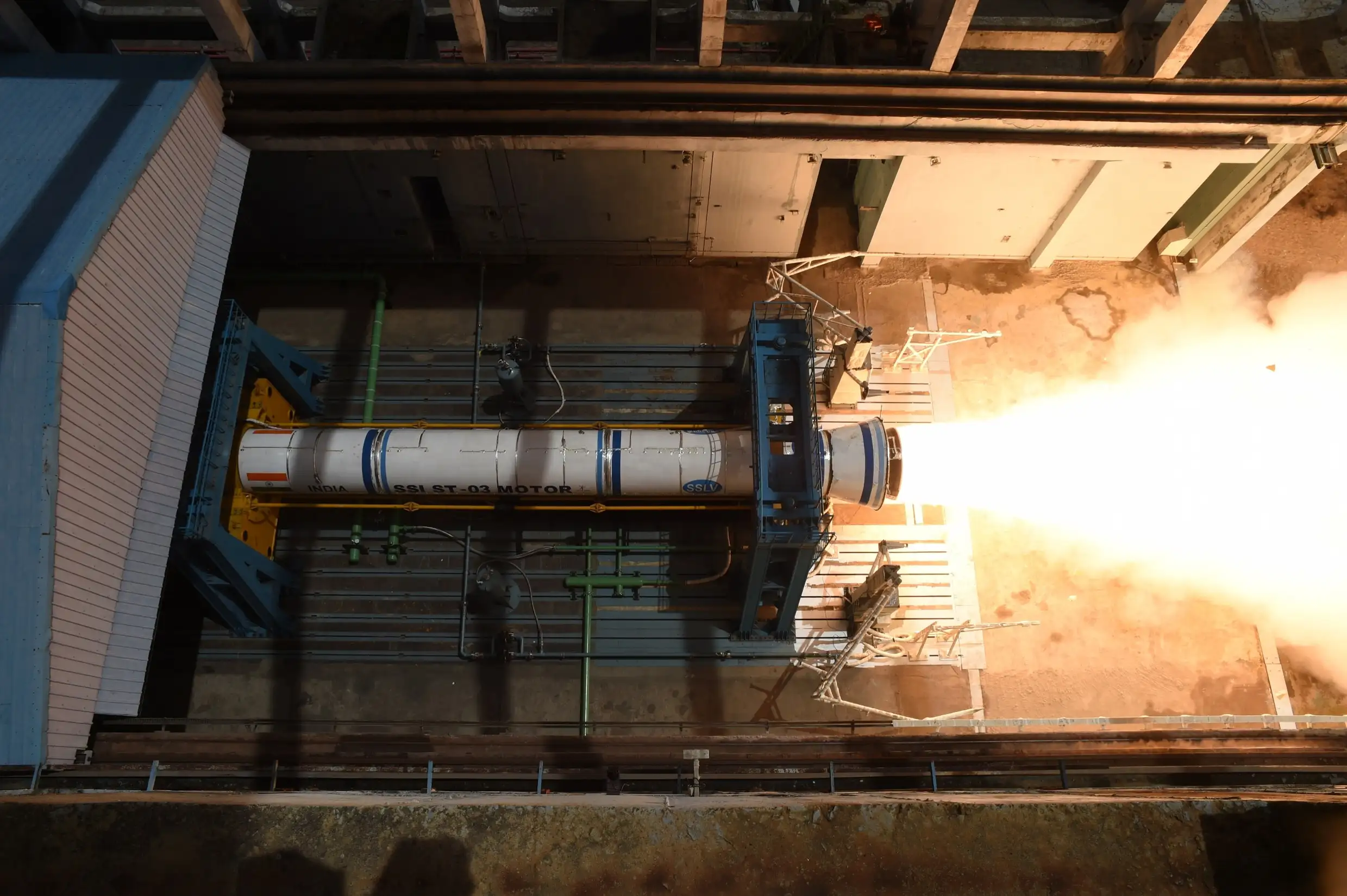ISRO tests an improved version of the first stage of Small Satellite Launch vehicle (SSLV)