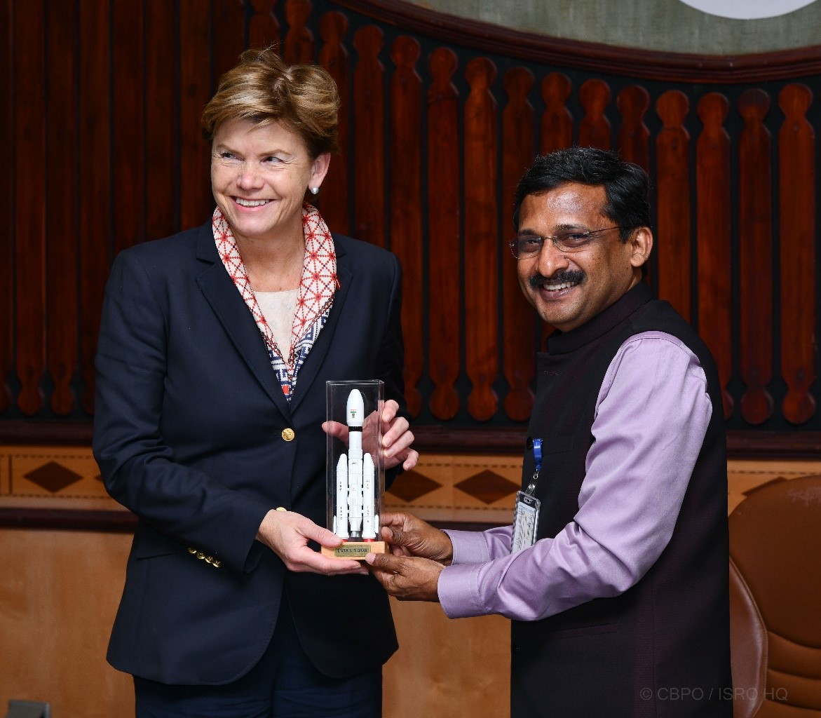 Visit of Minister of Foreign Affairs, Latvia to Antariksh Bhavan