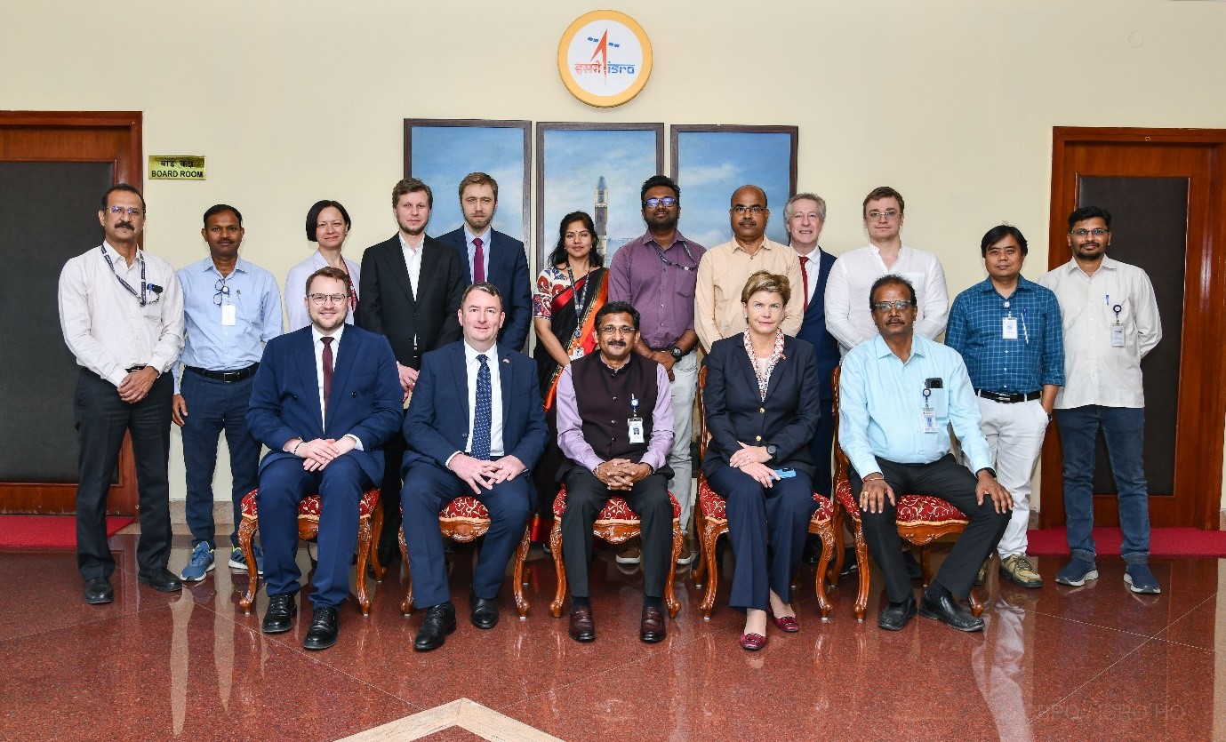 Visit of Minister of Foreign Affairs, Latvia to Antariksh Bhavan