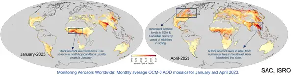  Precise Air Quality Monitoring with OCM-3 Aerosol Optical Depth Product from EOS-6 Satellite 