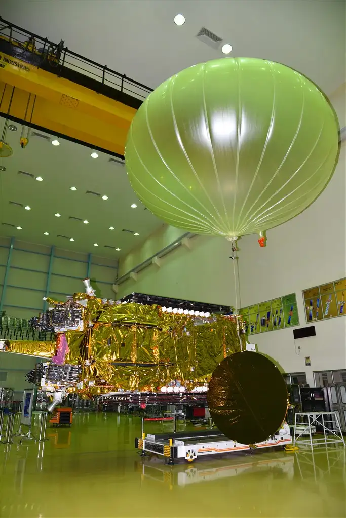 GSAT-11 in a clean room