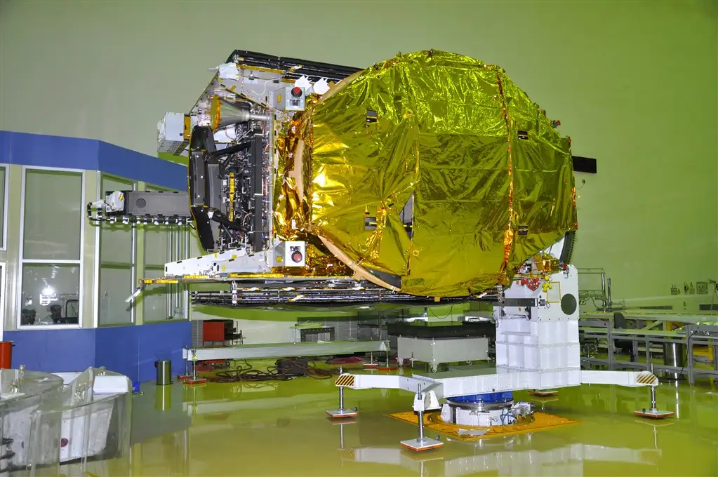 GSAT-18 Spacecraft undergoing test at ISITE Bengaluru