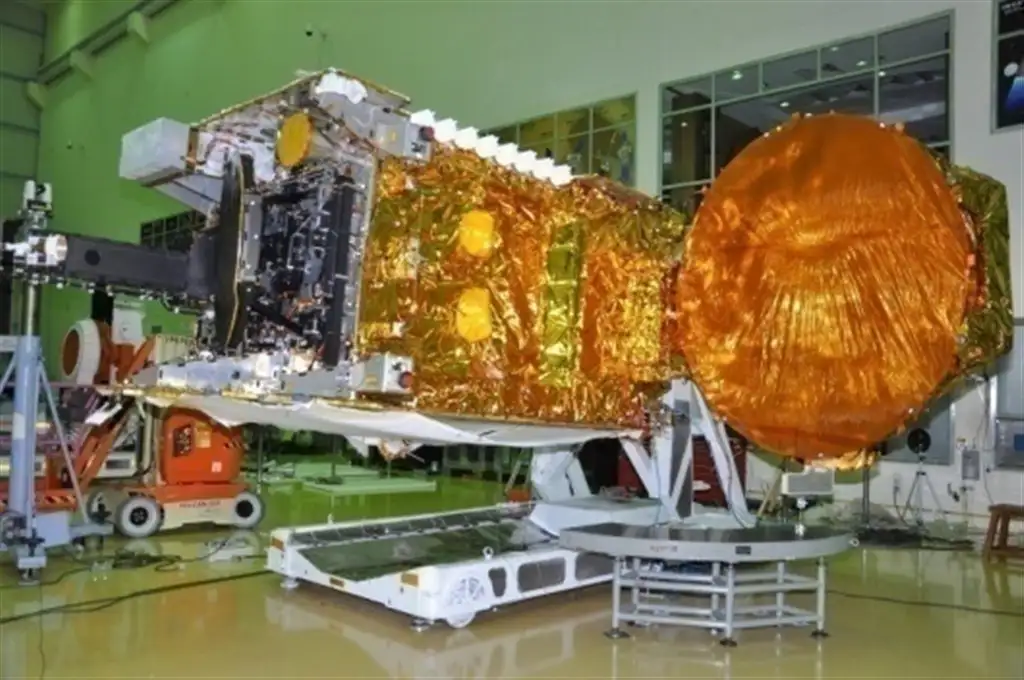 GSAT-18 undergoing Reflector Deployment test