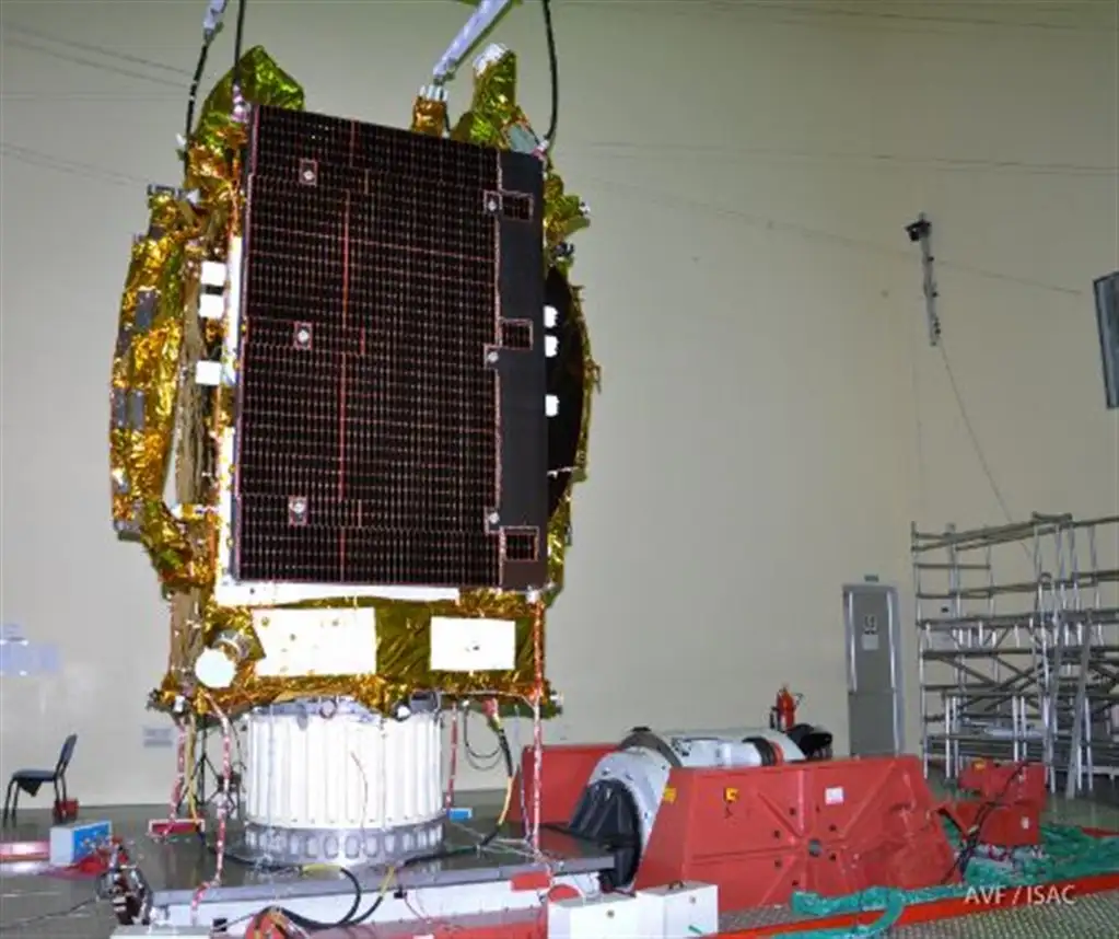 GSAT-19 is undergoing Vibration Test