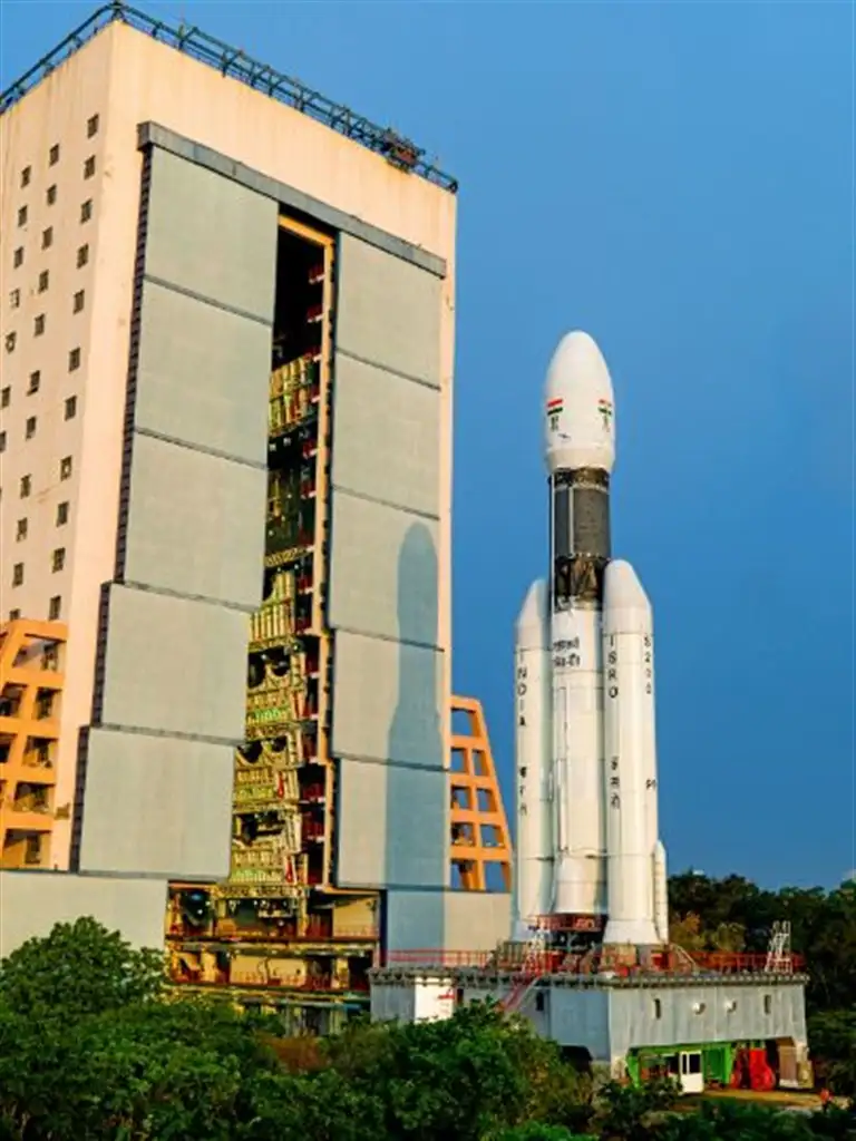 GSLV-MK III-D1 being moved from Vehicle Assembly Building to second launch pad