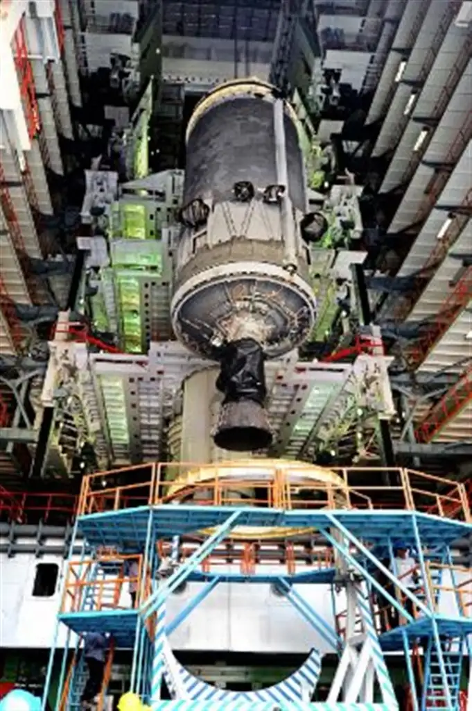 Cryogenic Upper Stage is being integrated with the GSLV-MK III D1