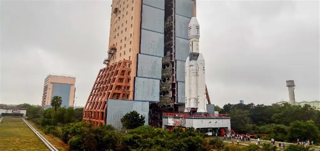 GSLV Mk-III integrated with CARE being transported to Second Launch Pad