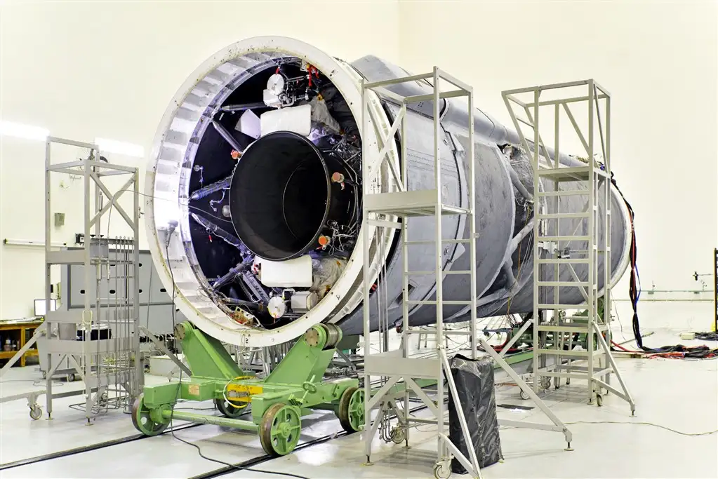 Indigenous Cryogenic Upper Stage of GSLV-F09 at Stage Preparation Facility