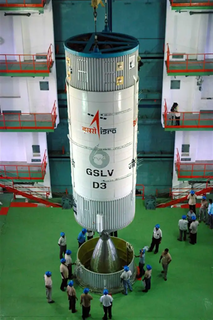 Hoisting of GSLV-D3 Second Stage