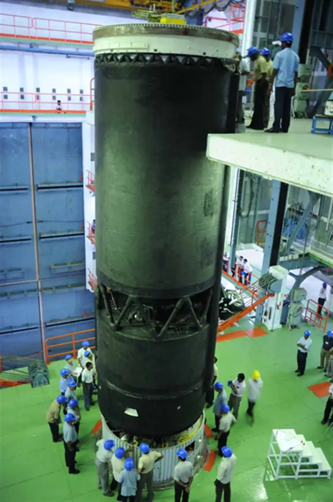 Staking of GSLV-D3 Indigenous Cryogenic Upper Stage