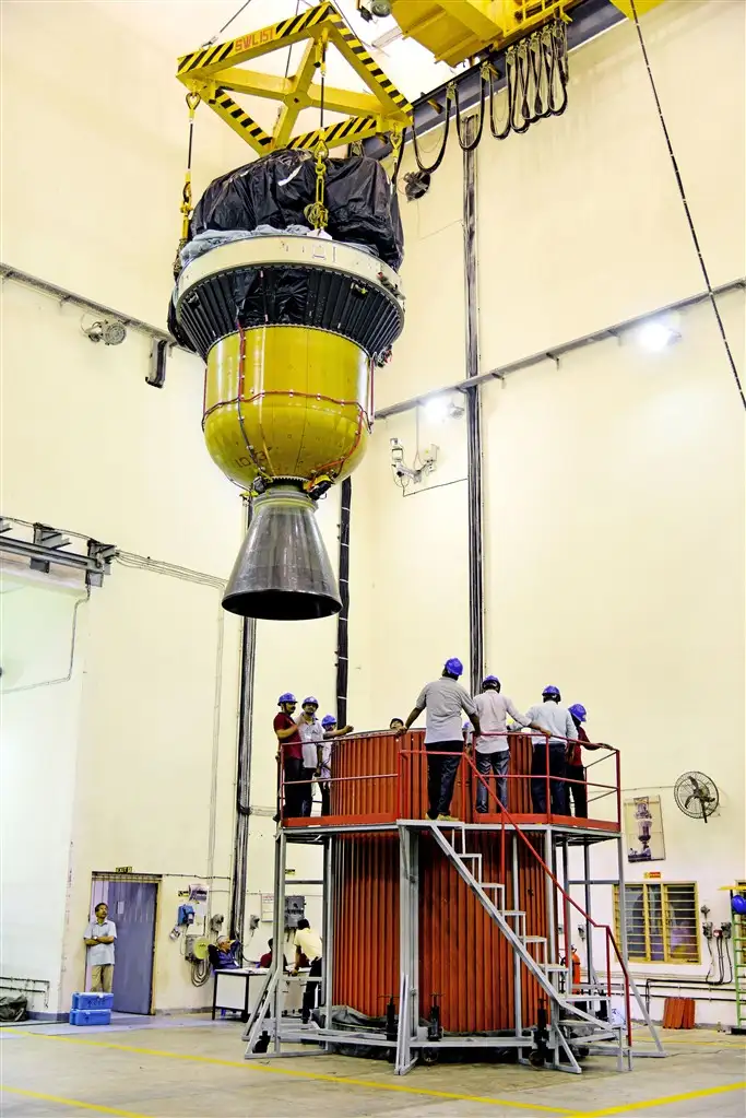 PSLV-C46 Third and Fourth stages at Stage Preparation Facility