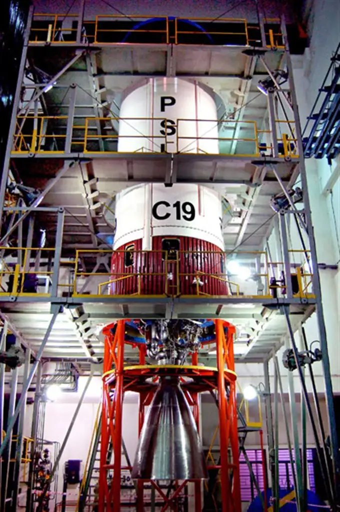 PSLV-C19-PS2-SECOND STAGE UNDERGOING CHECKS
