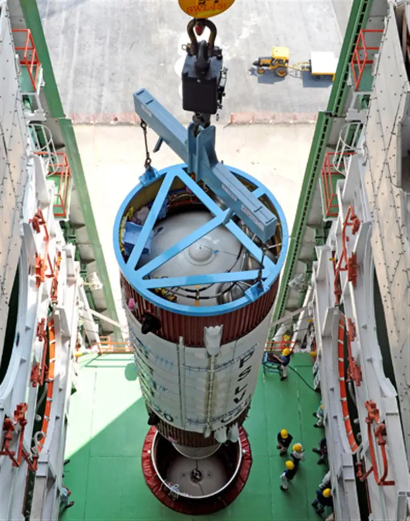 PSLV-C20 second stage integration in progress