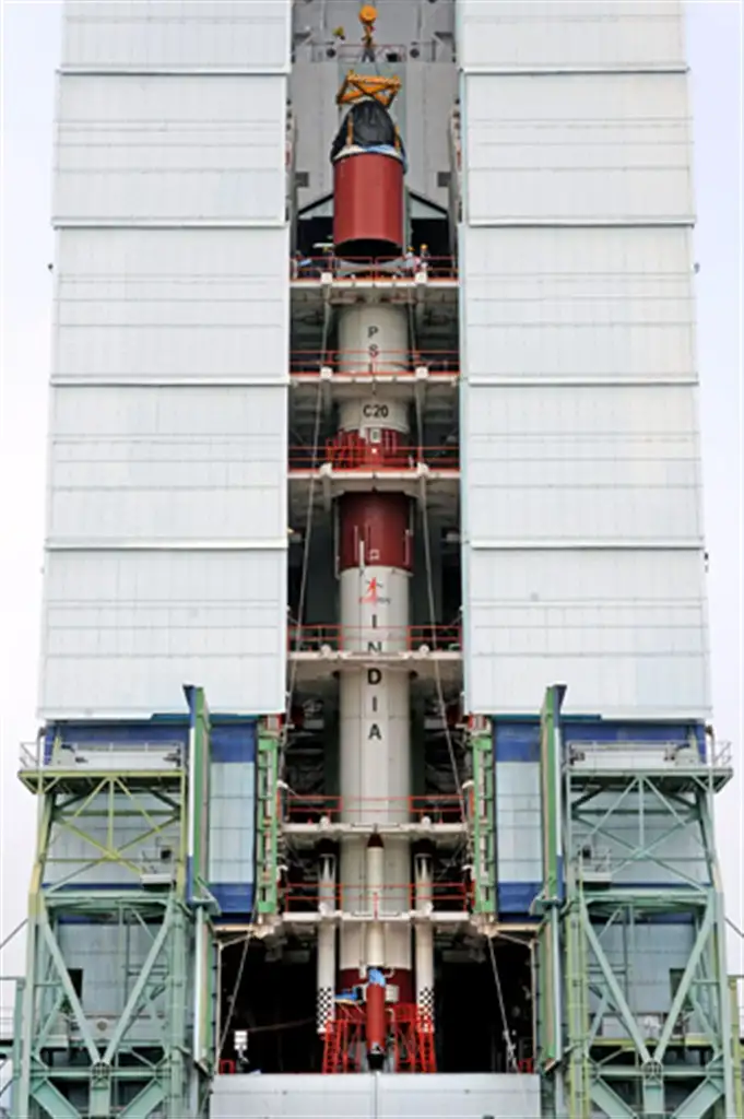 PSLV-C20 fourth stage integration in progress