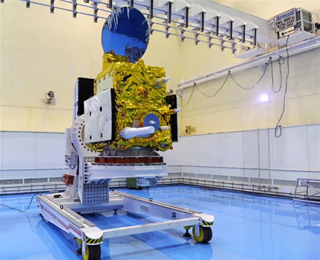 SARAL satellite at Clean Room in Satish Dhawan Space Centre, Sriharikota