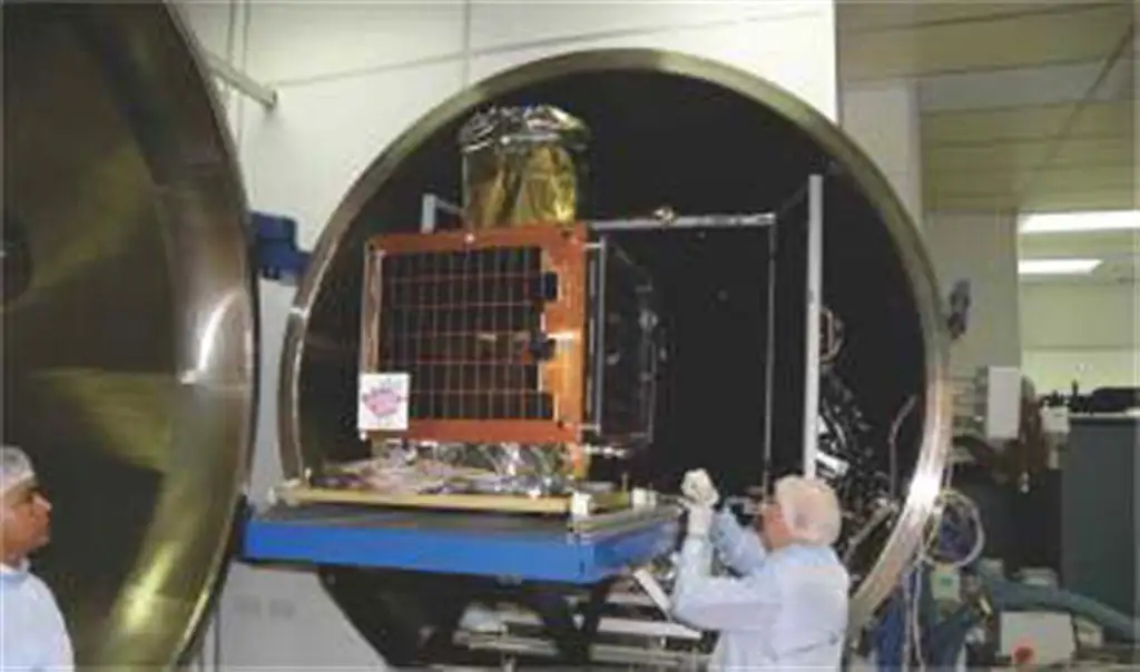 Image of CBNT-1 undergoing pre-launch tests