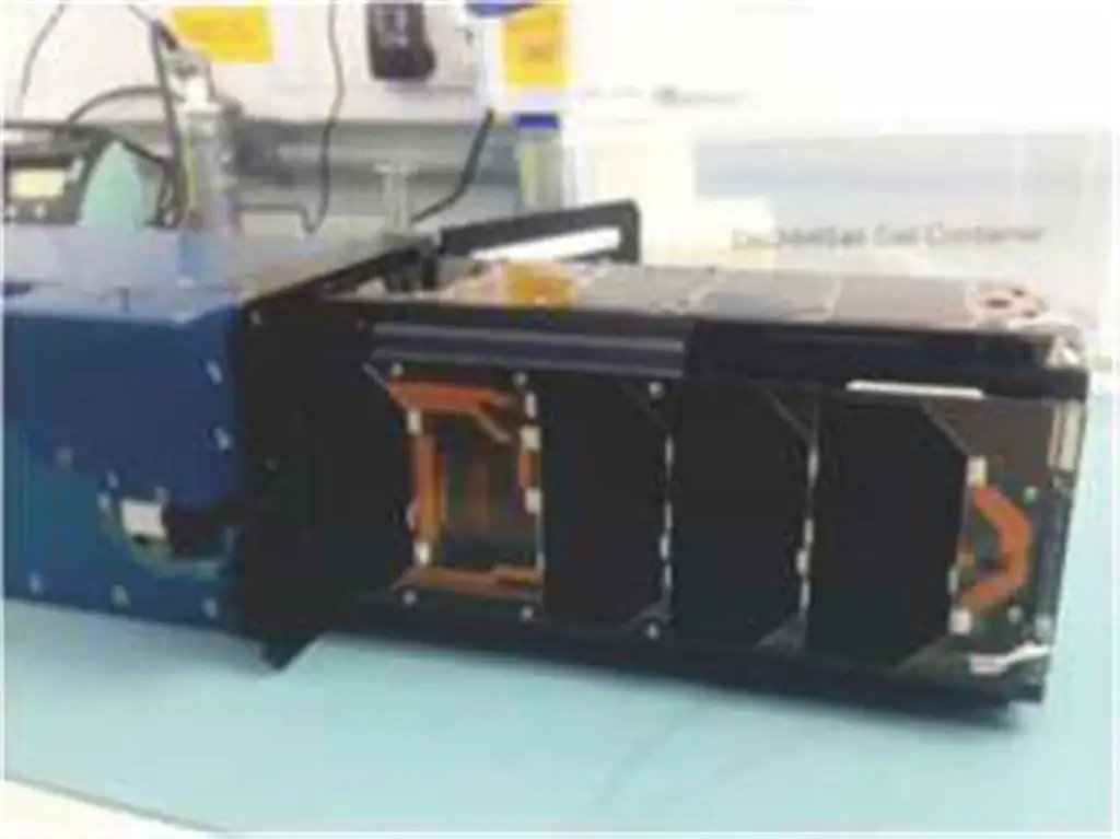 Image of DeOrbitSail undergoing pre-launch tests