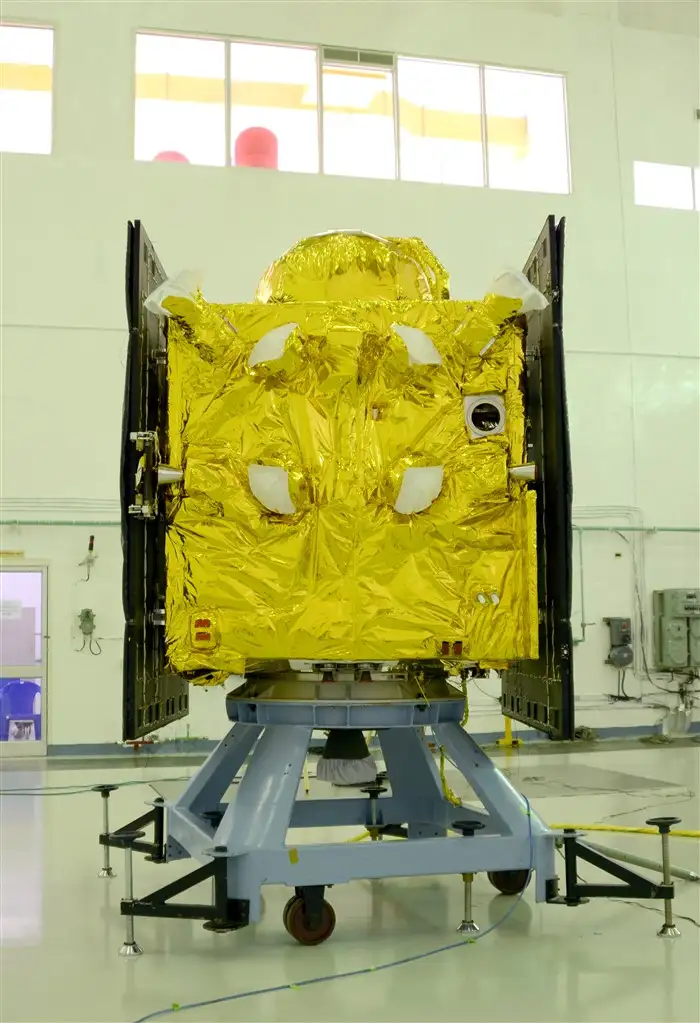 IRNSS-1F spacecraft in clean room at SHAR