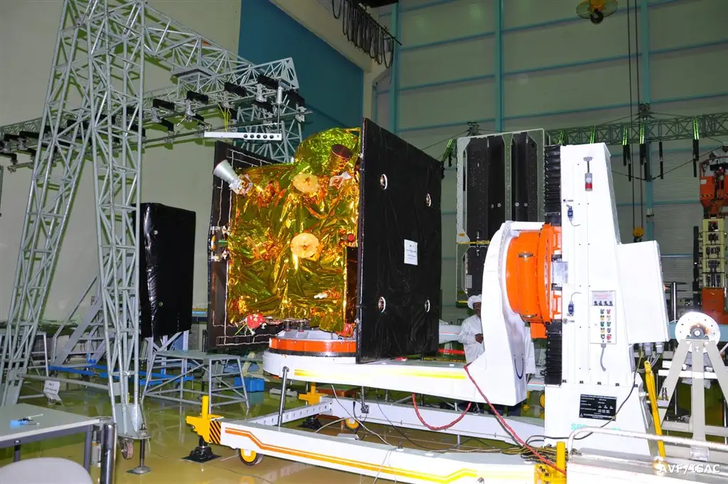 IRNSS-1F in clean room during its integration