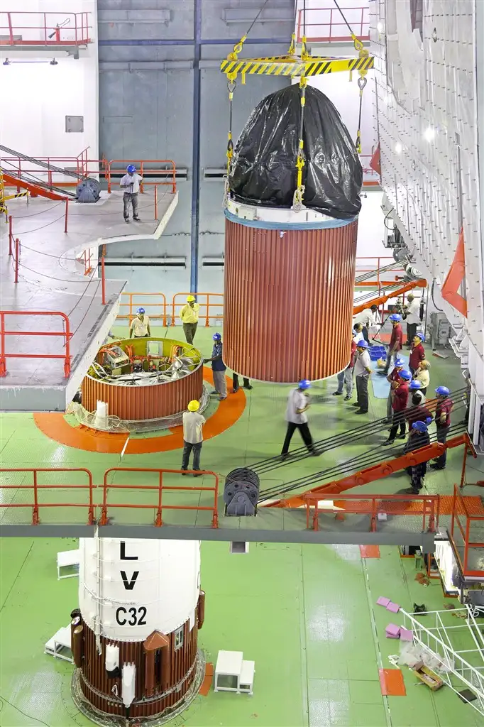 Ingeration of 3rd & 4th stage of PSLV-C32 in progress