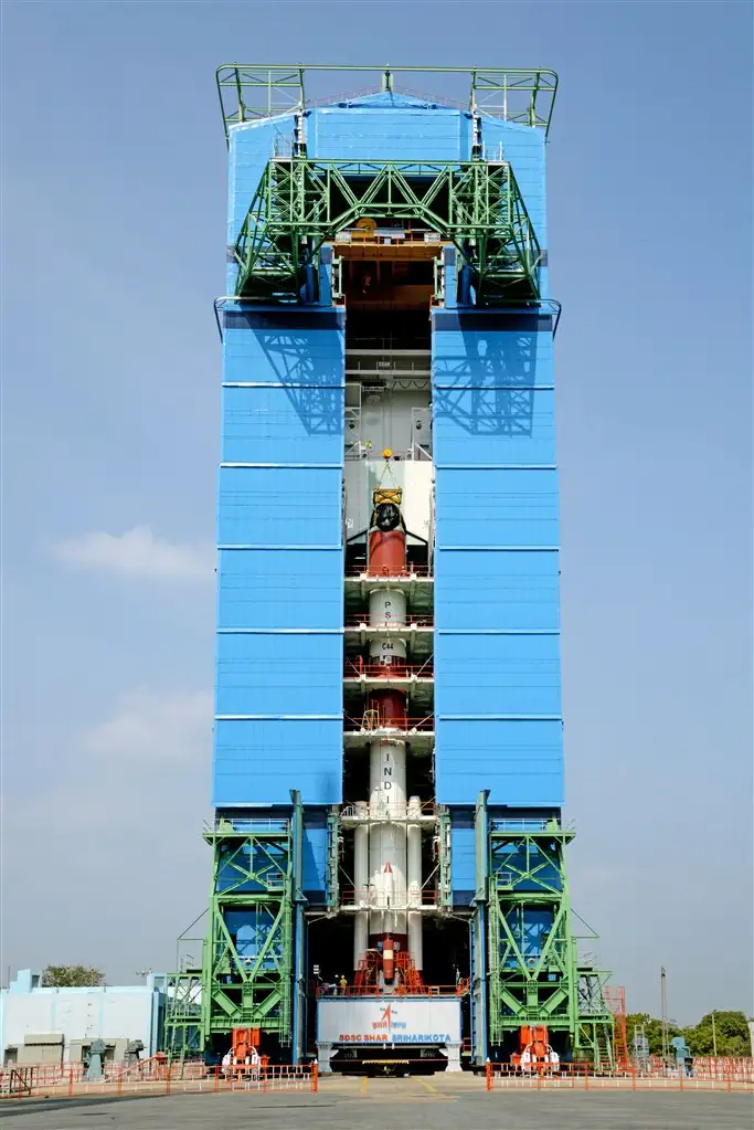 PSLV-C44 integrated upto fourth stage at MST