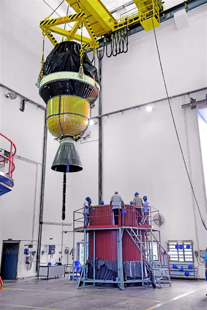 PSLV-C44 Third and Fourth stages at Stage Preparation Facility