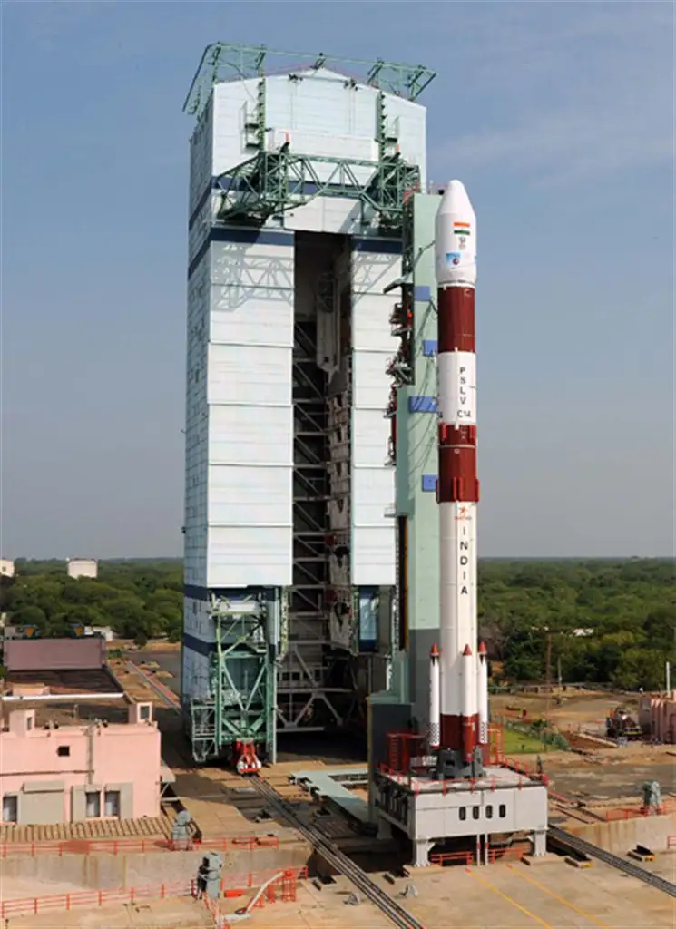 PSLV-C14 on launch pad