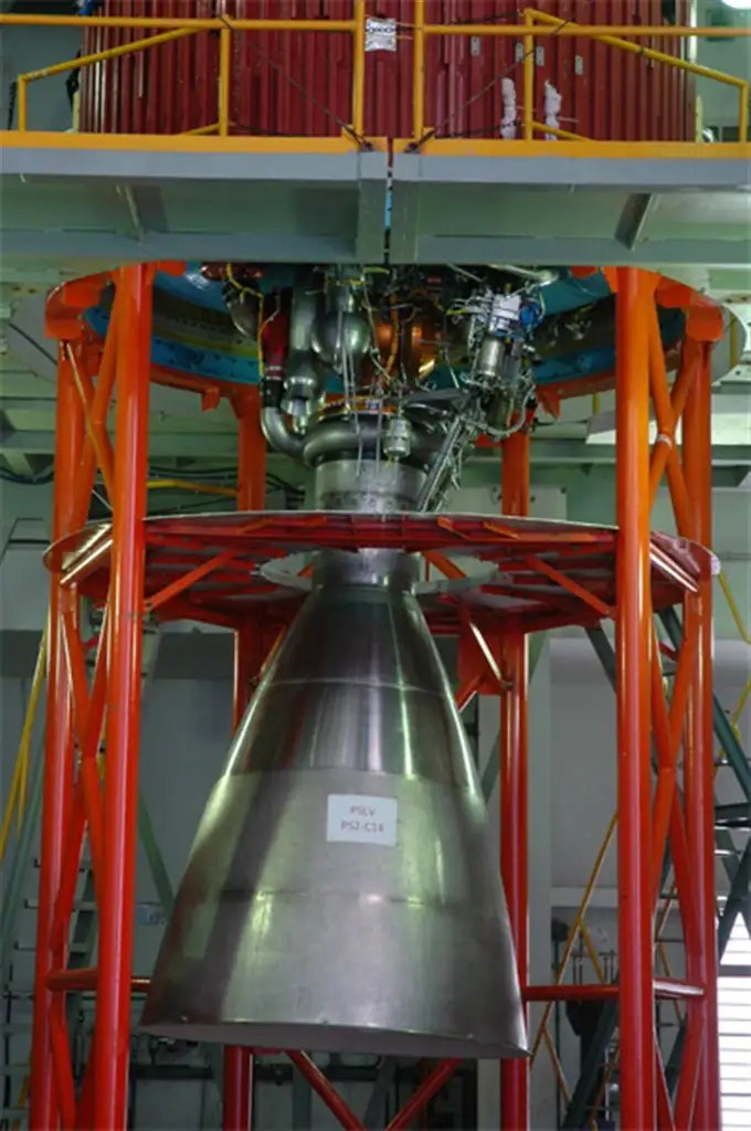 PSLV-C14 Second Stage engine nozzle