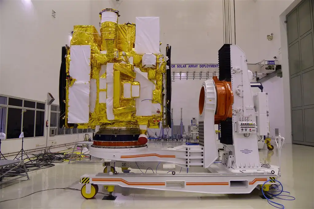 ASTROSAT IN CLEAN ROOM FOR A PRE-LAUNCH TEST