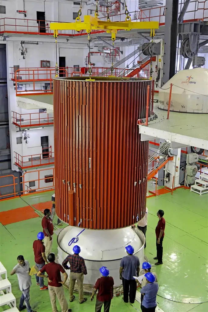 PSLV-C34 second stage integration in progress